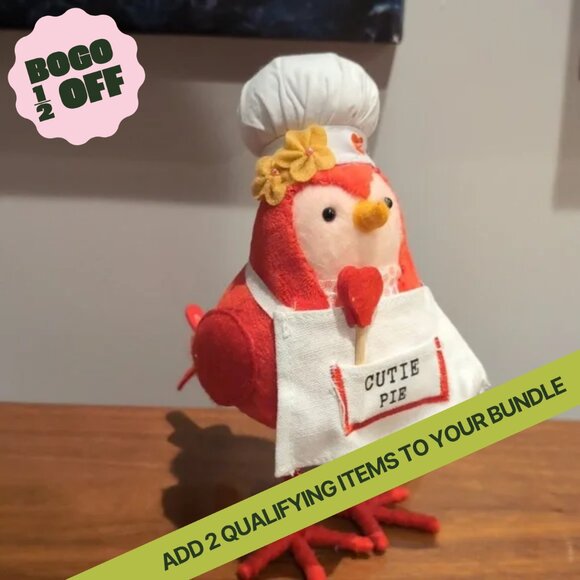 Target Valentine’s Day Featherly Friends Bird Figure 2022 2023 Aci NWT - Picture 1 of 4